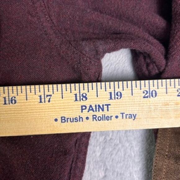 J. Crew Wool Button Down Mens Small Leather Elbow Patches Soft Fall Flannel - Picture 5 of 10